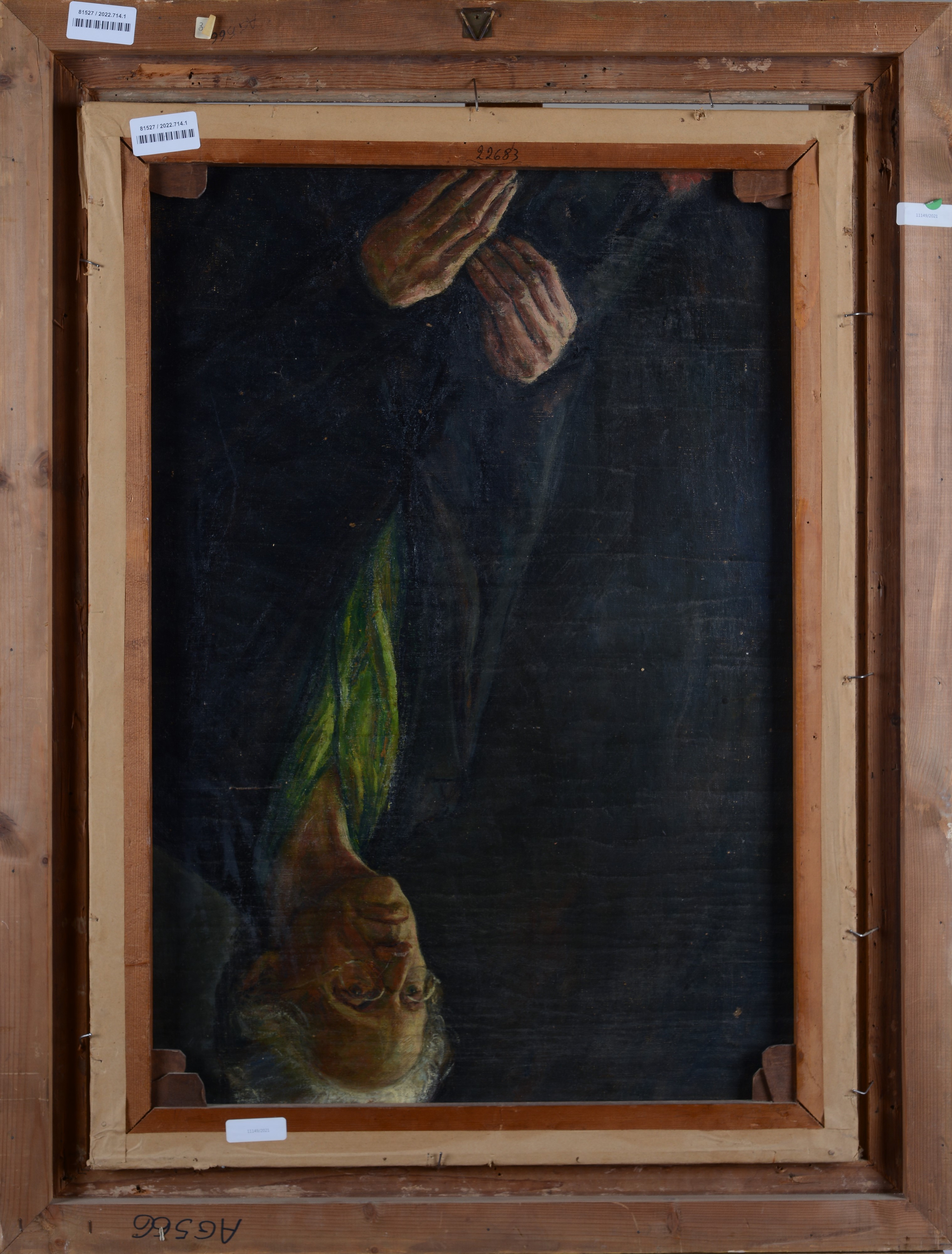 Natura morta con chitarra (fronte) - Ritratto di donna (retro)