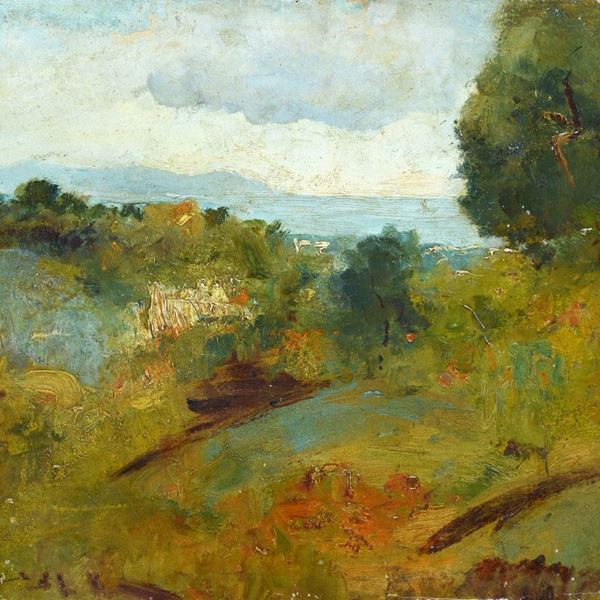 Guido Casciaro - Veduta in campagna 