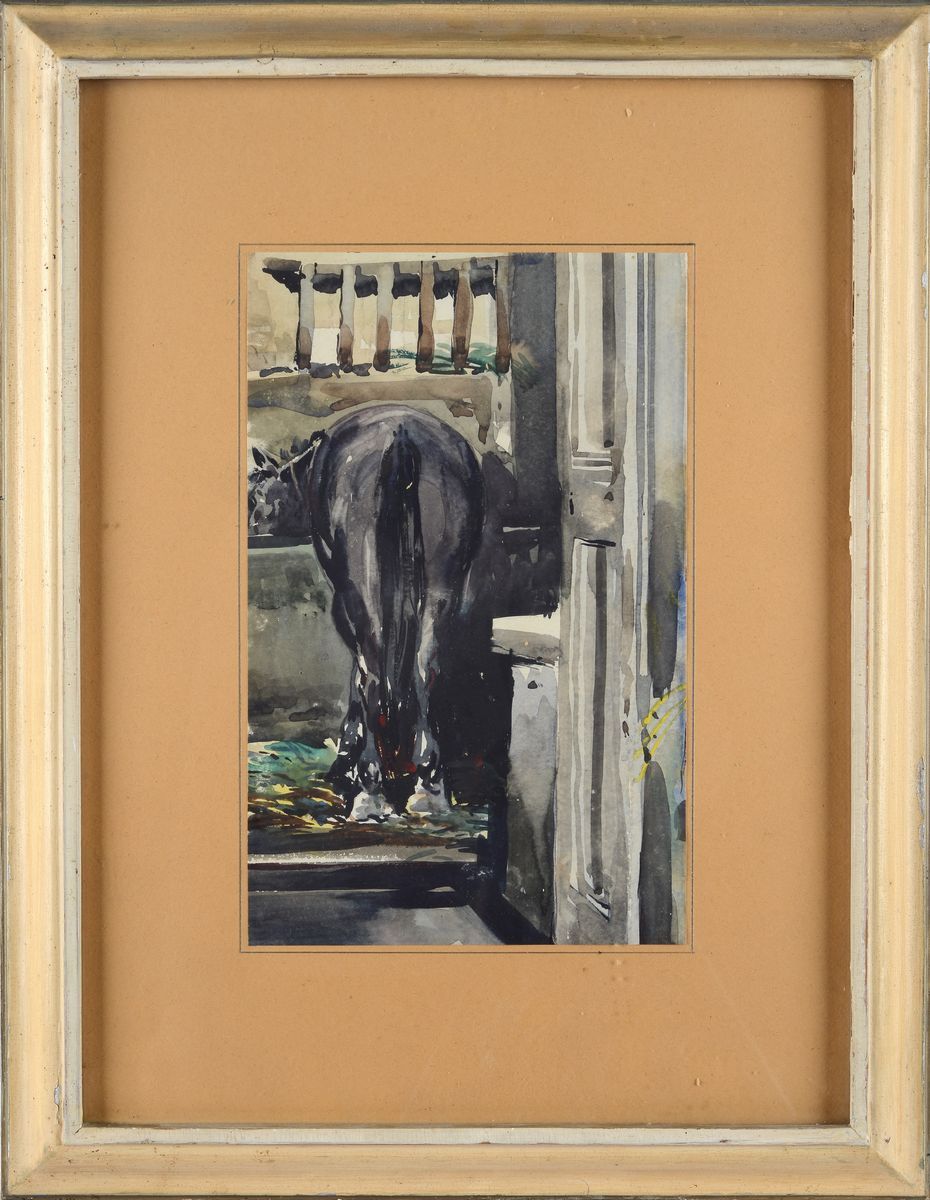 Cavallo nella stalla