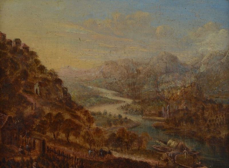 Veduta di valle con lago