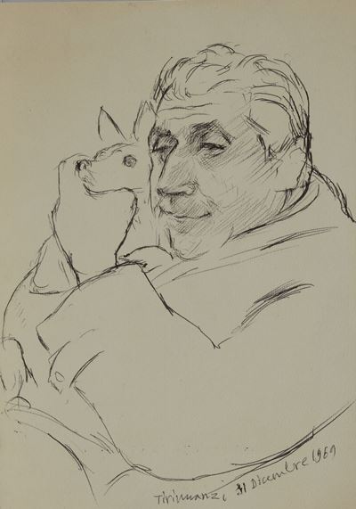 Ritratto di Silvio Loffredo con Cricket