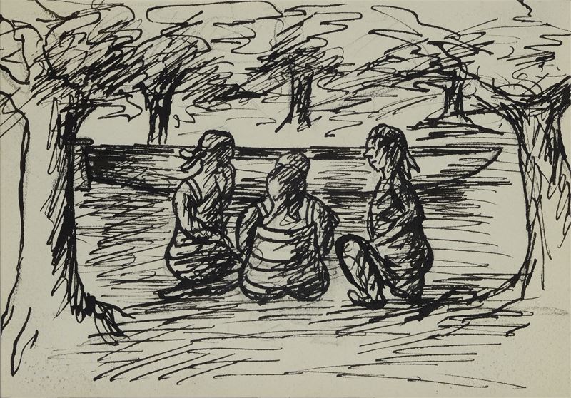 Figure sul prato (per la rivista Il Bargello)