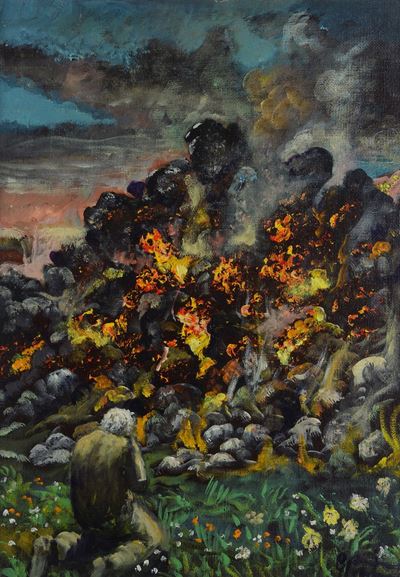Anonimo del XX secolo, Incendio
