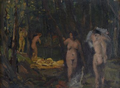 Bagnanti nella Foresta