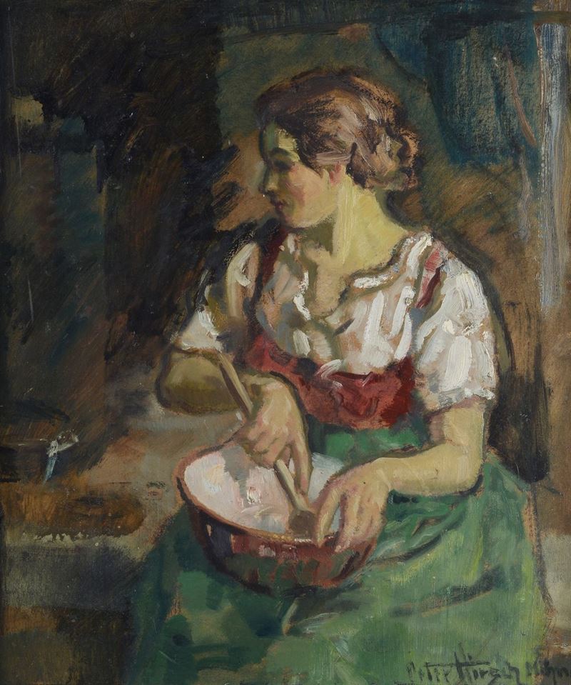 Peter Hirsch - Ragazza con Ciotola