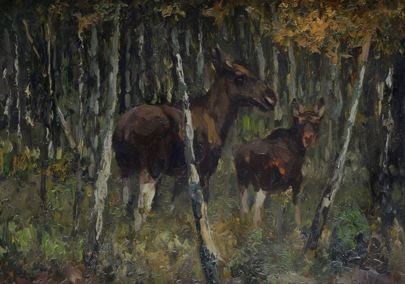 Eugen Osswald - Cavalli nel Bosco