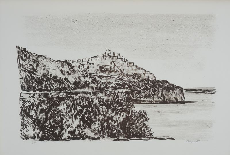 Domenico Purificato - Paesaggio con Ponte