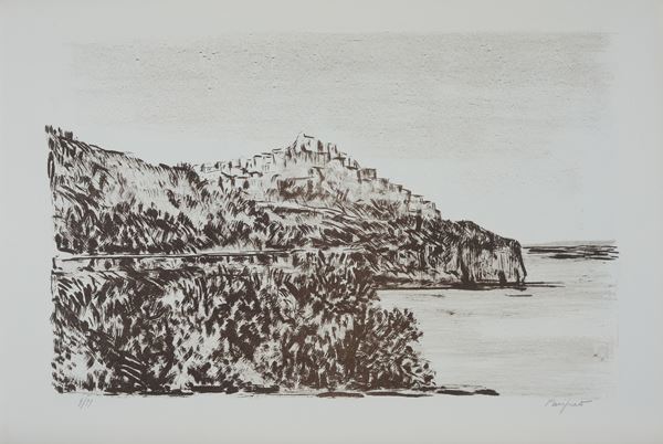 Domenico Purificato - Paesaggio con ponte