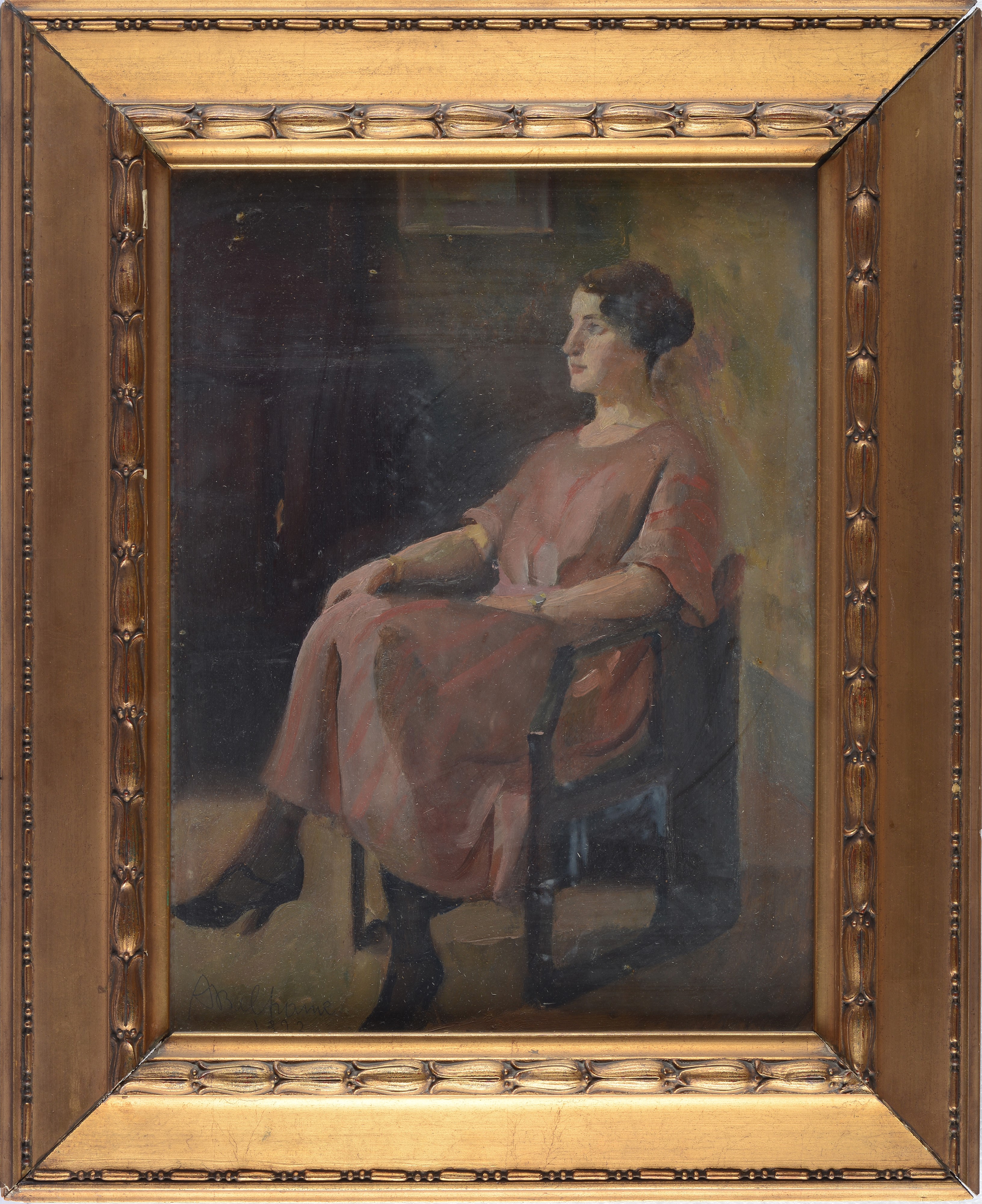 Achille Beltrame - Donna Seduta