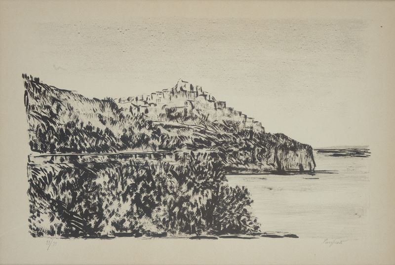Domenico Purificato - Paesaggio con Ponte