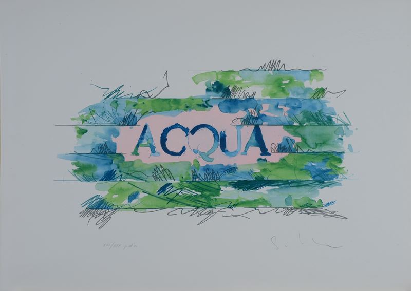 Mario Schifano - Acqua