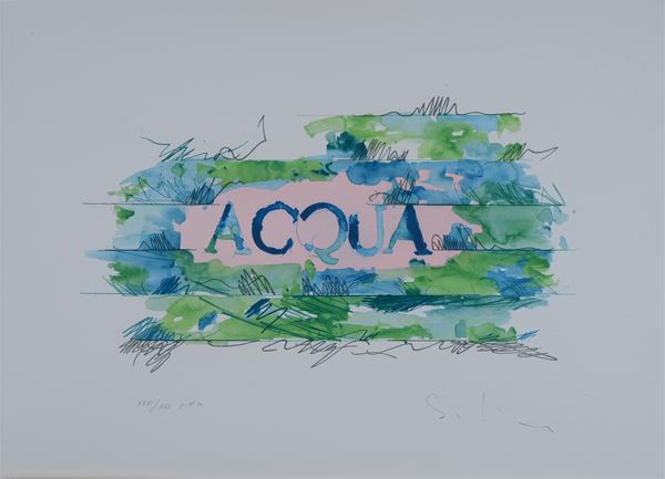 Mario Schifano - Acqua