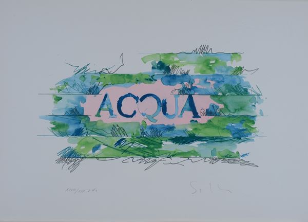 Mario Schifano - Acqua