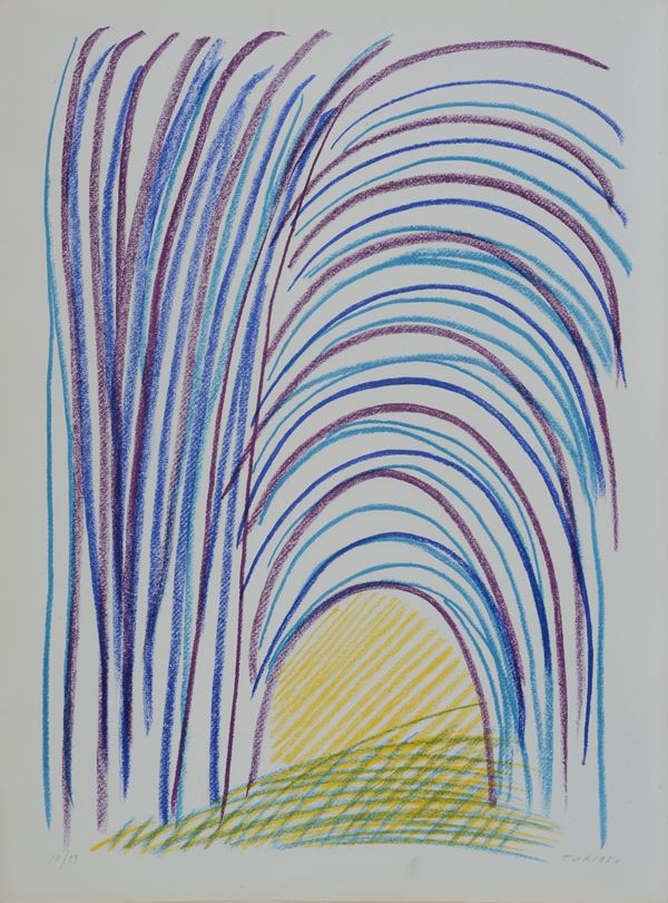 Giulio Turcato - Tunnel in bleu