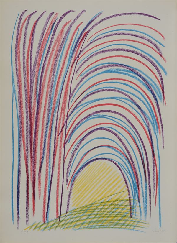 Giulio Turcato - Tunnel in rosso