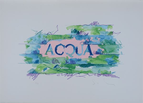 Mario Schifano - Acqua