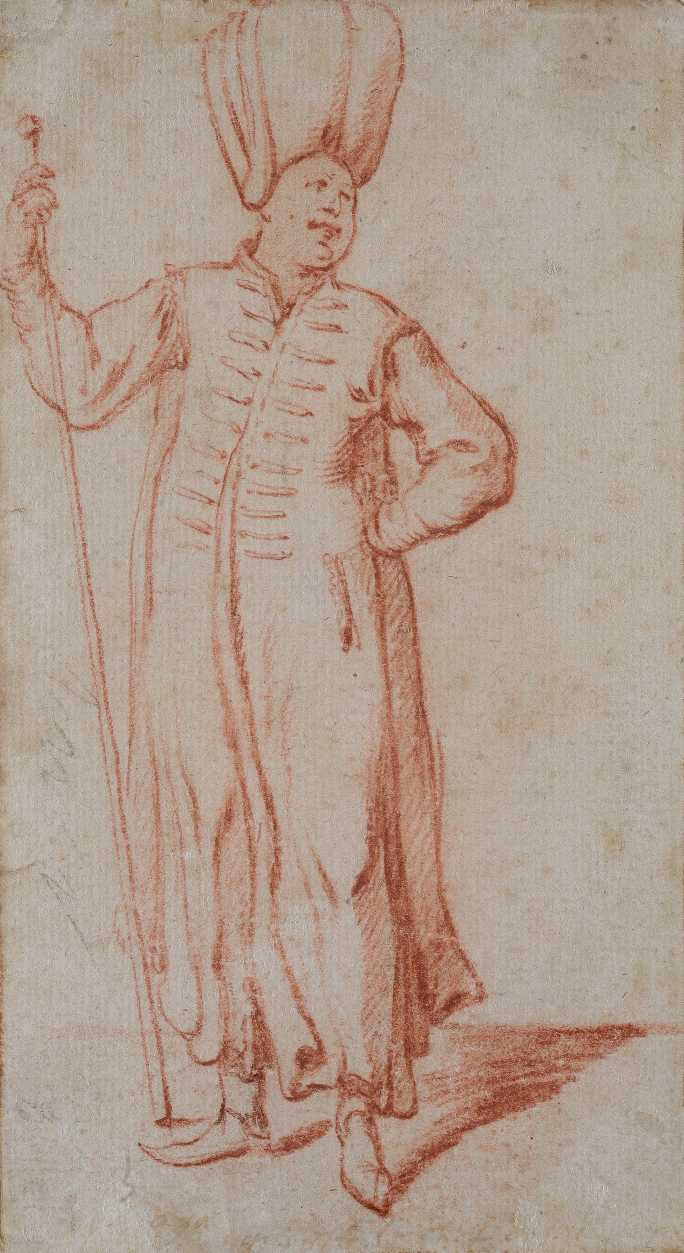 Coppia di disegni - Figure all'orientale