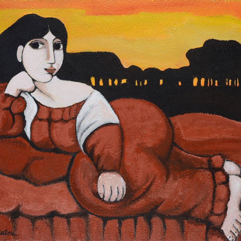 Domenico Cantatore - Odalisca