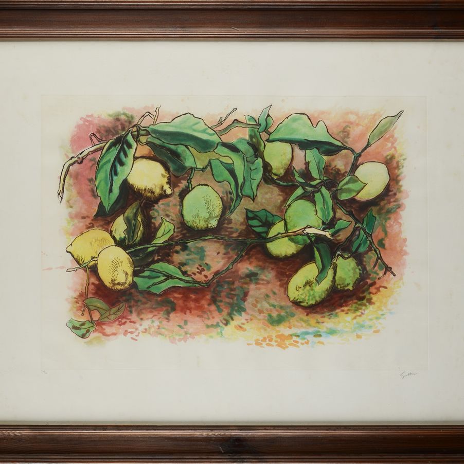 Renato Guttuso - Limoni (litografia)