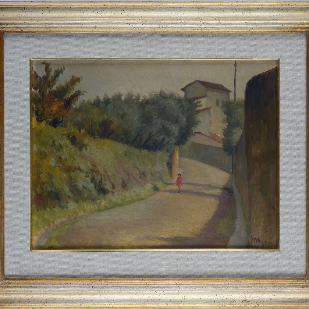 Strada con figura