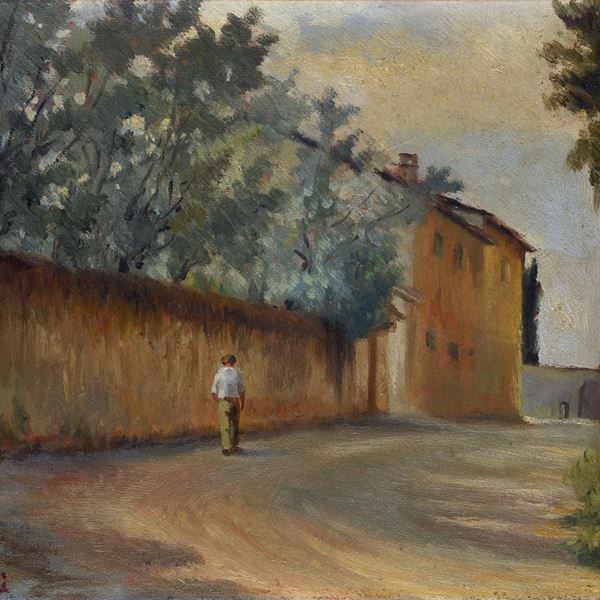 Fausto Magni - Strada con figura