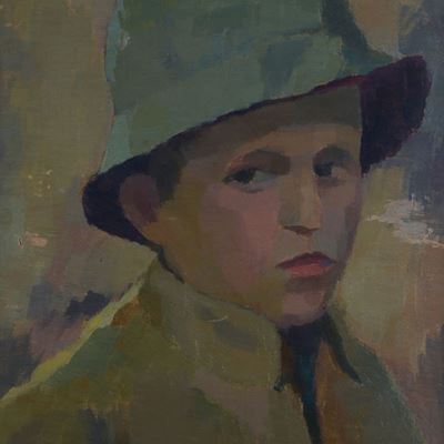 Ritratto di Ragazzo (fronte) - Vaso di Fiori (verso)