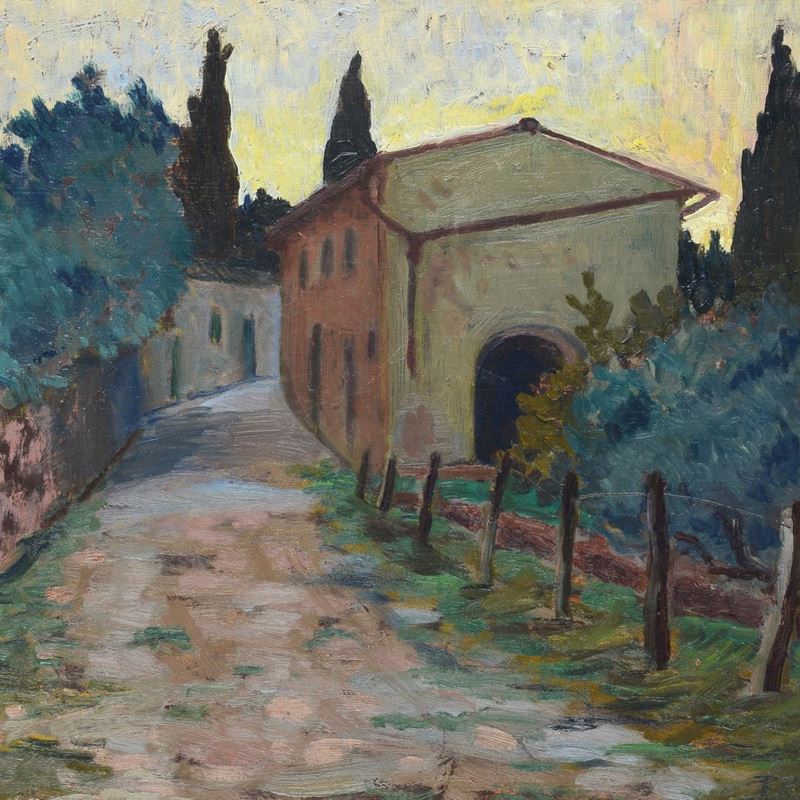 Ferdinando Paolieri - Strada con Case