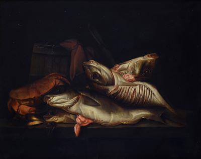 Natura Morta con Pesci e Granchio