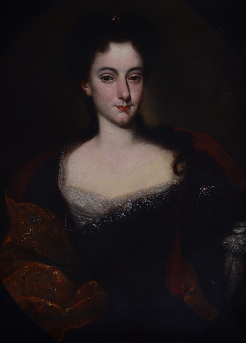 Scuola Francese, XVIII Sec. - Ritratto di Giovane Nobildonna