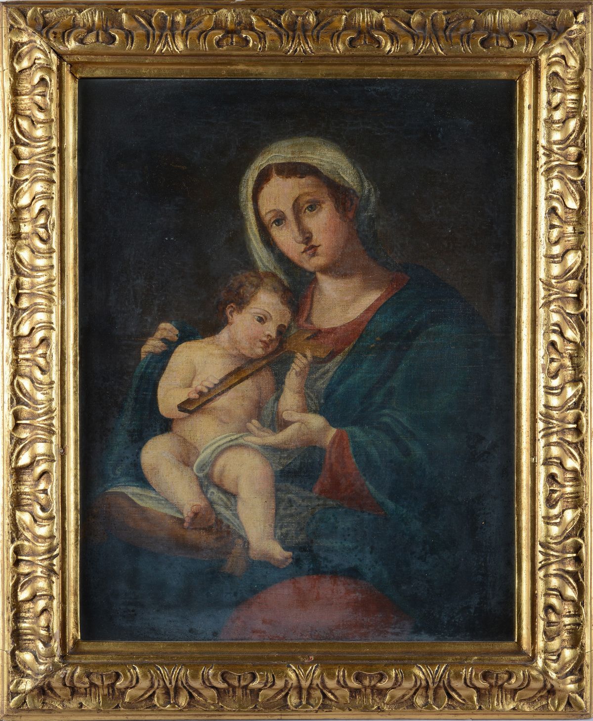 Anonimo, XIX Sec. - Madonna con Bambino