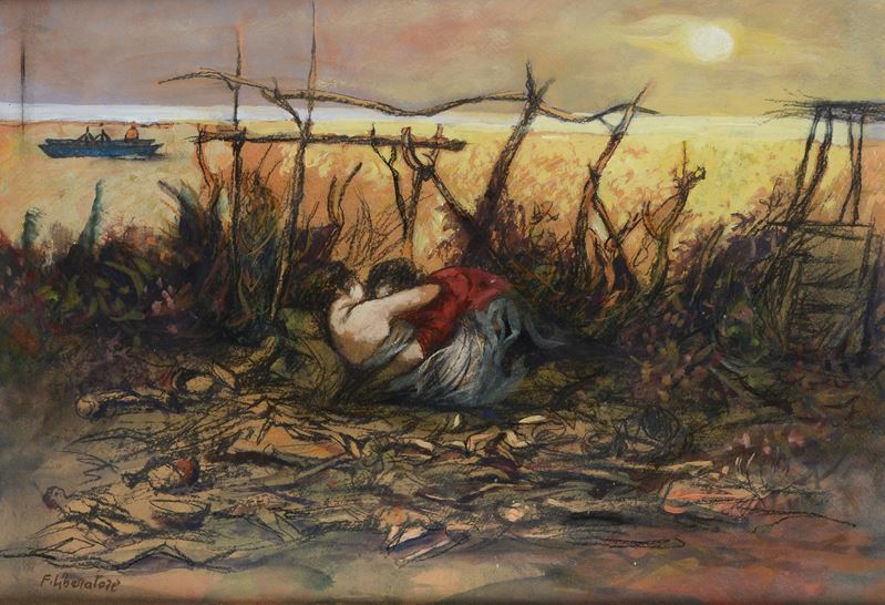 Amanti sulla spiaggia