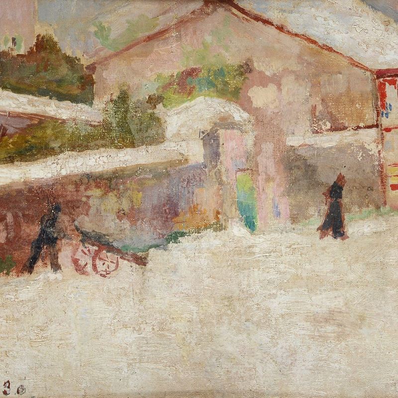 Ulvi Liegi - Strada di Paese con Figure