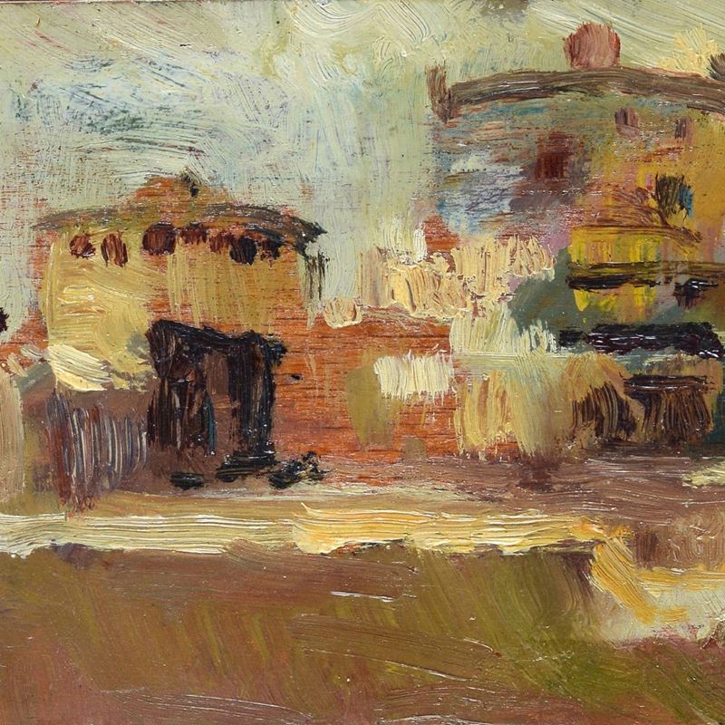 Giovanni Bartolena - Scorcio di Piazza