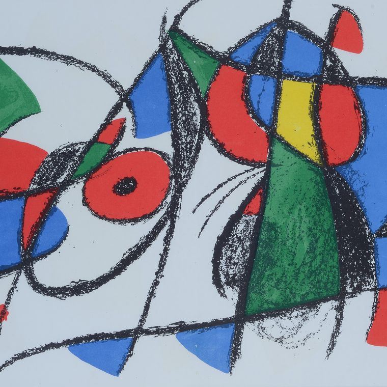 D'apres Joan Miró - Lithographie originale (VIII), litografia