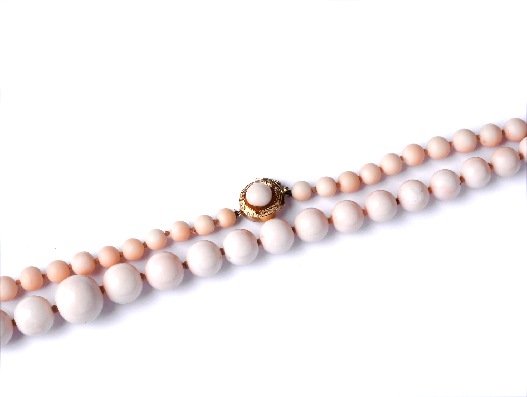Collana in Corallo Rosa Degradè
