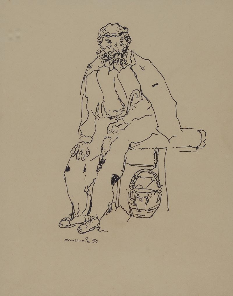 Giovanni Omiccioli - Uomo Seduto
