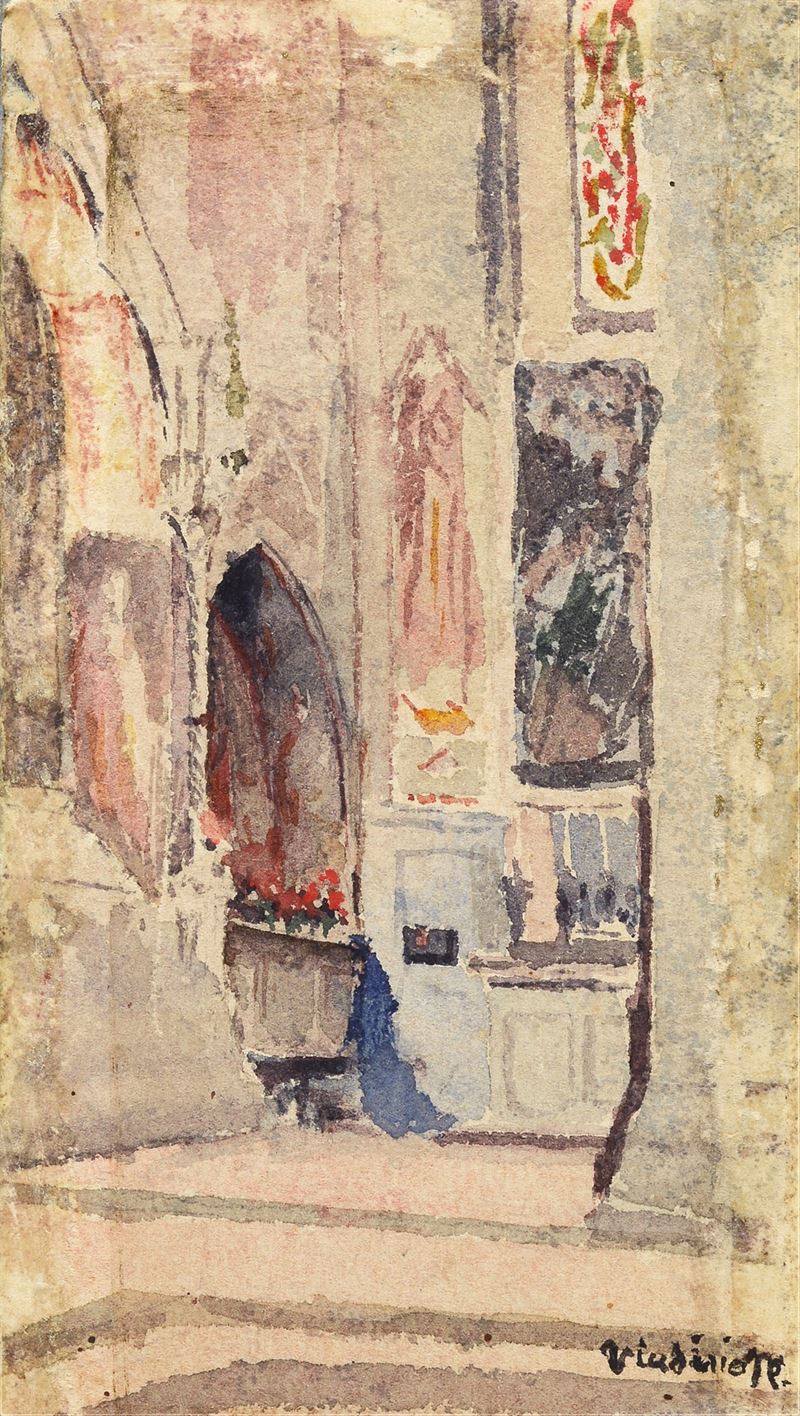 Vindizio Nodari Pesenti - Interno di Chiesa