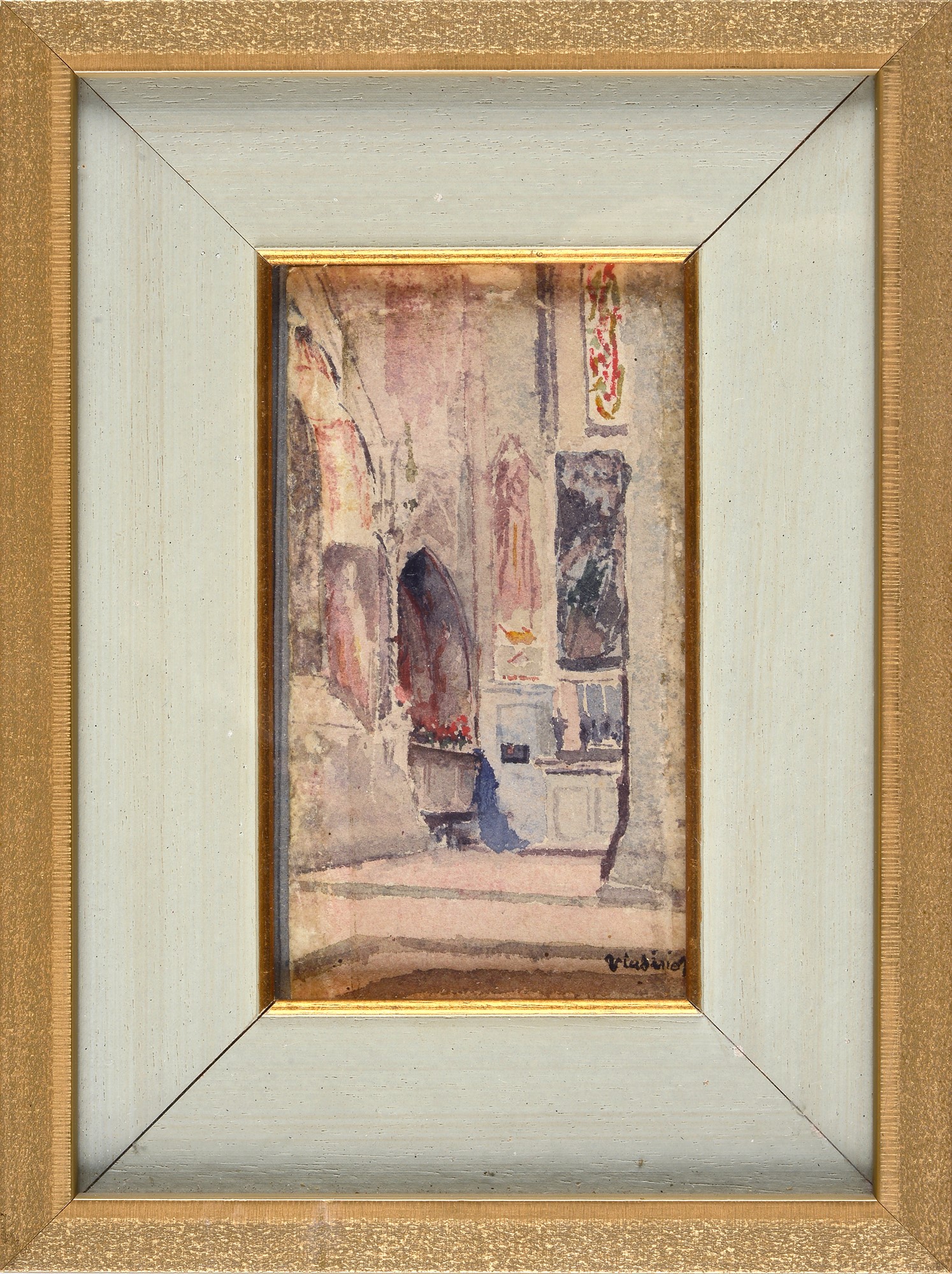 Vindizio Nodari Pesenti - Interno di Chiesa