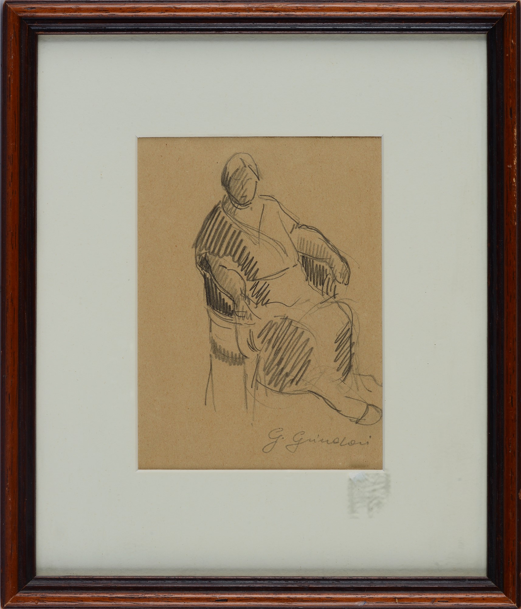 Giuseppe Guindani - Figura Seduta