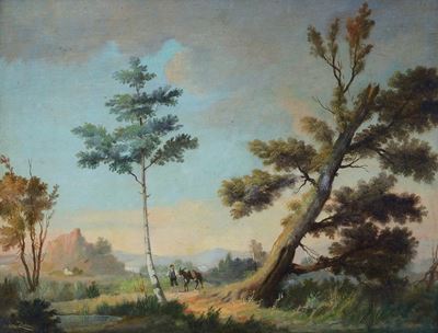 Paesaggio con Figura e Asino