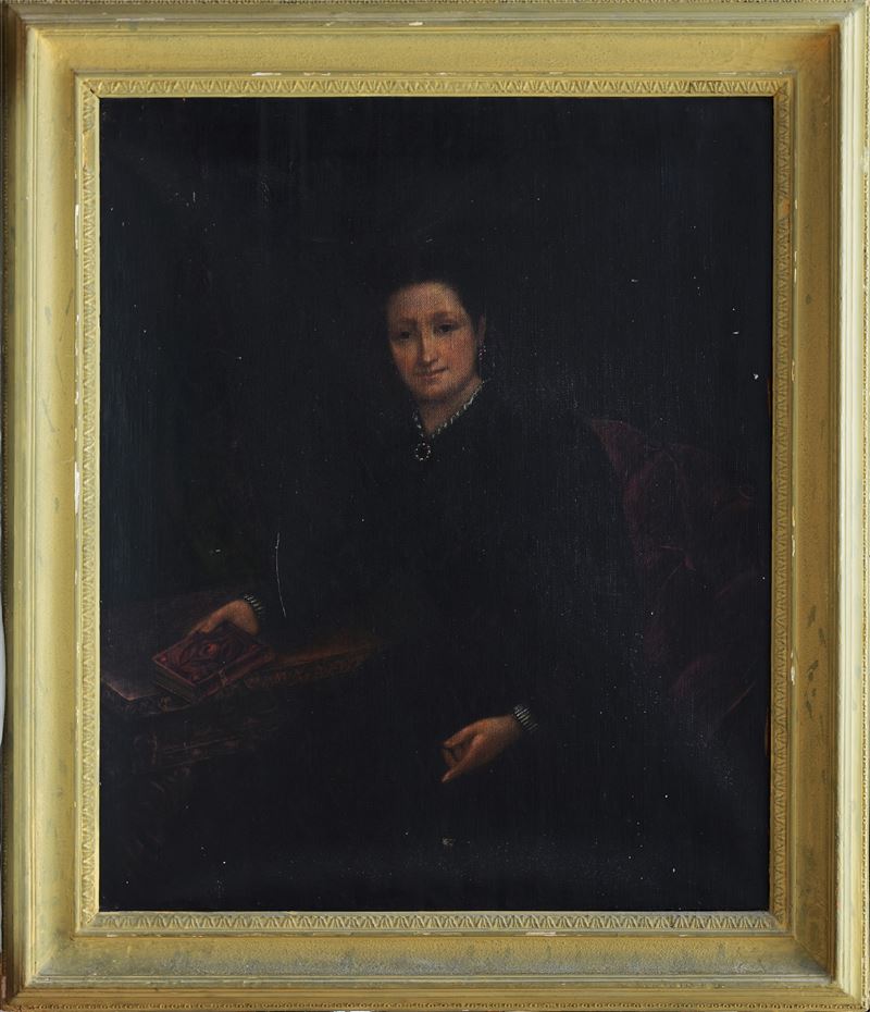 Anonimo, XIX Sec. - Ritratto di Signora