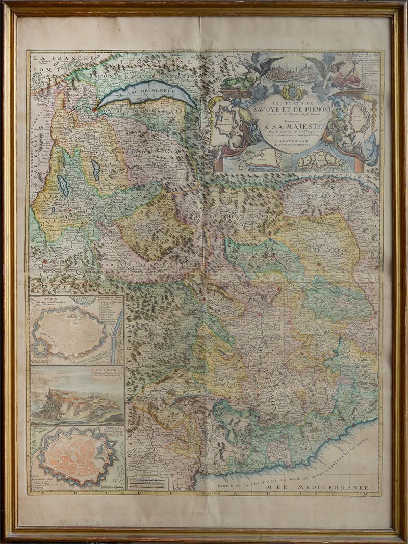 Lotto Composto da Antiche Cartine Geografiche