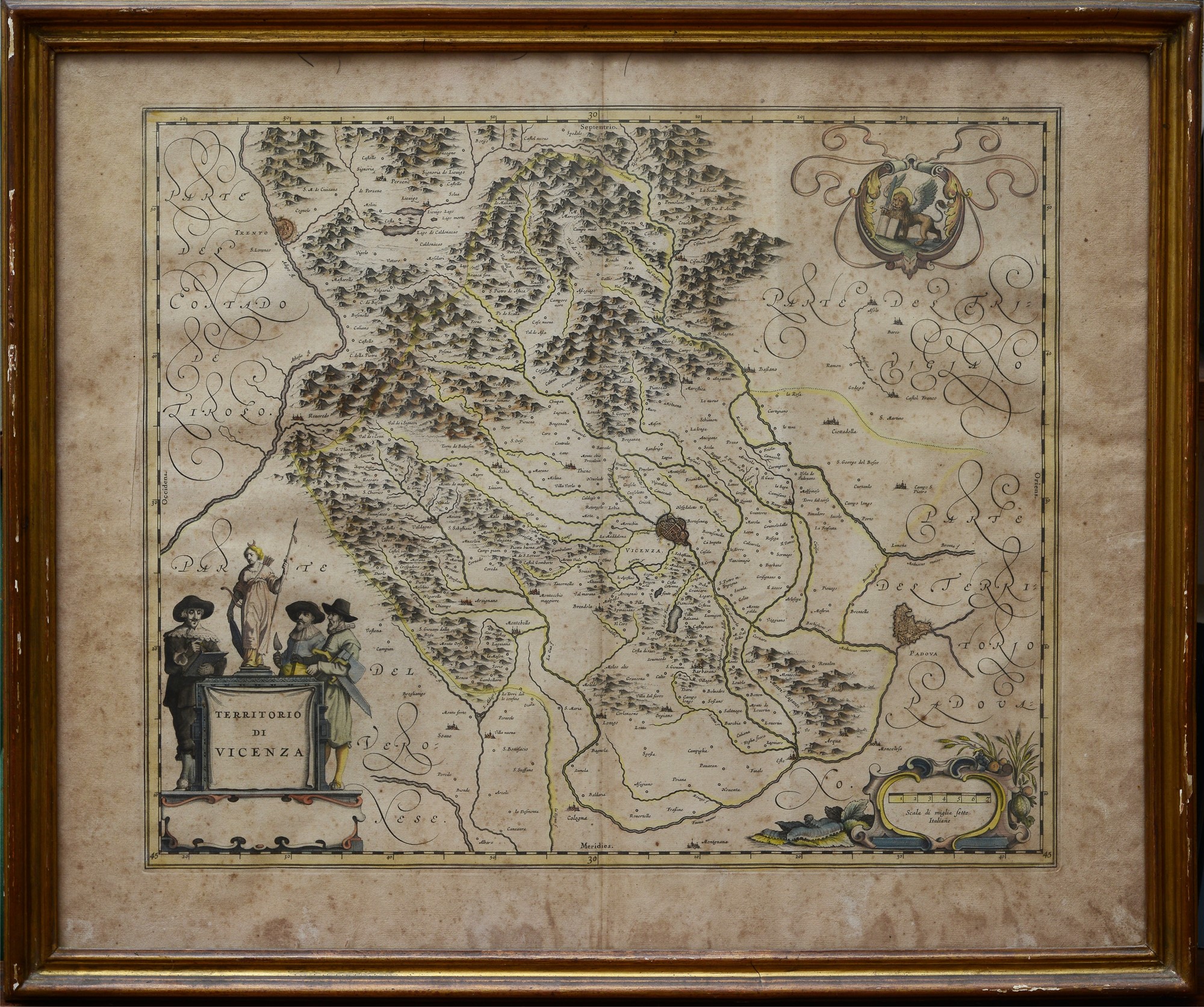 Lotto Composto da Antiche Cartine Geografiche