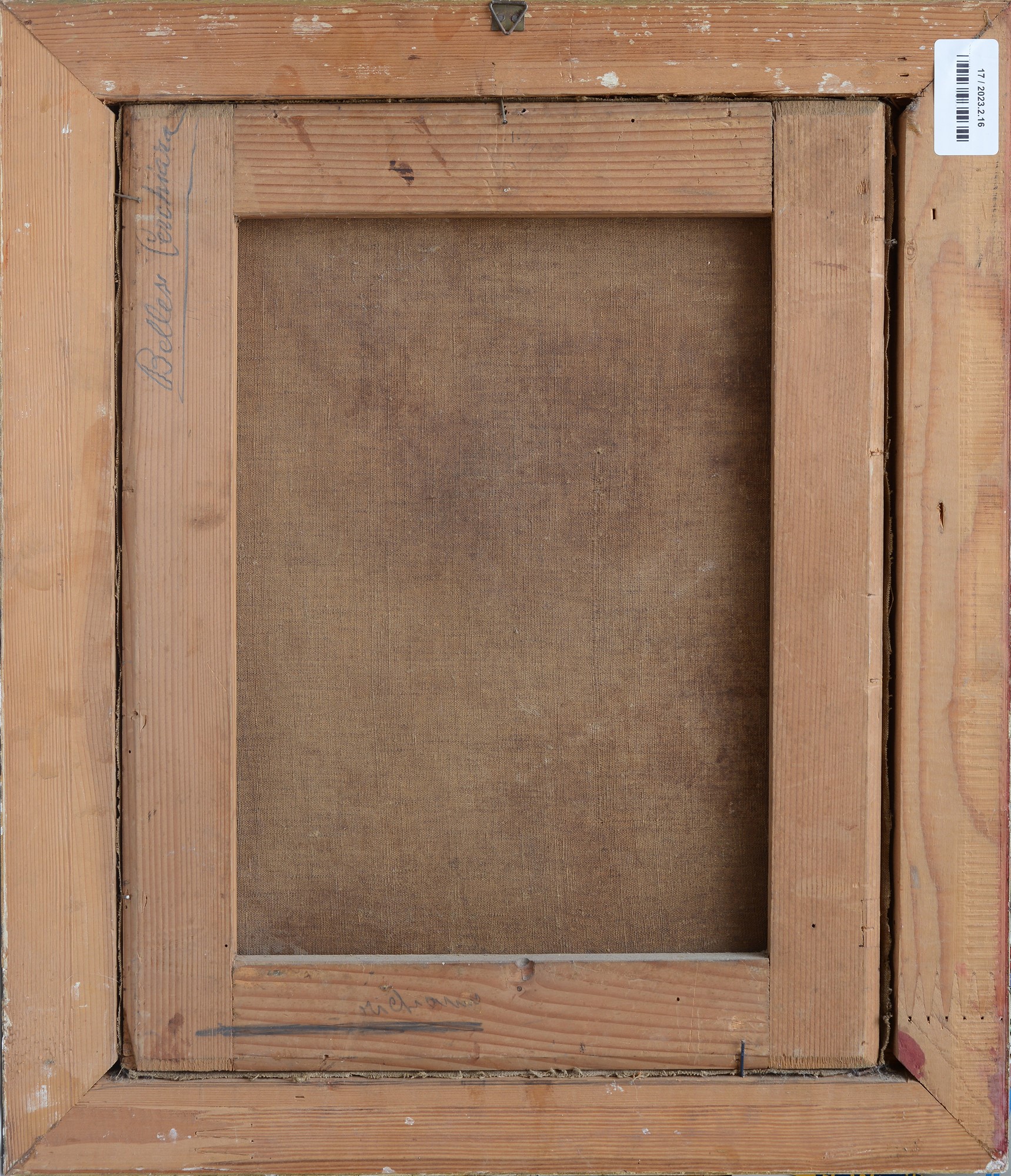 Anonimo, XVII Sec. - Paesaggio Olio su Tela Entro Cornice in Legno Dorato