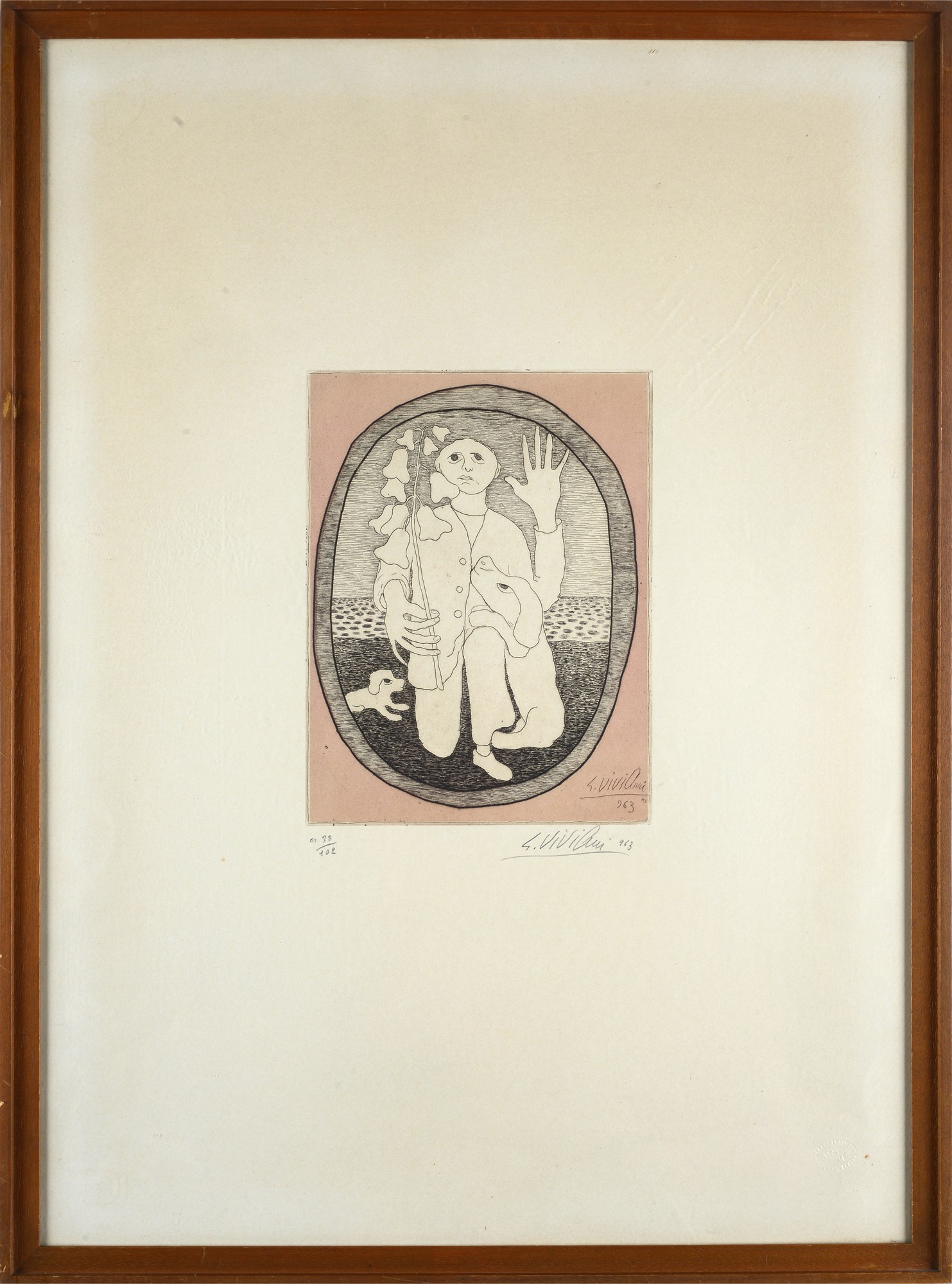 Giuseppe Viviani - Uomo con Cani