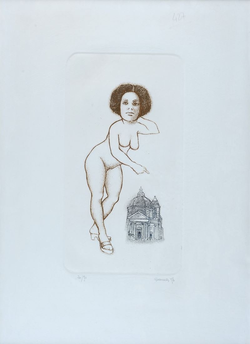 Giuseppe Guerreschi - Nudo Femminile
