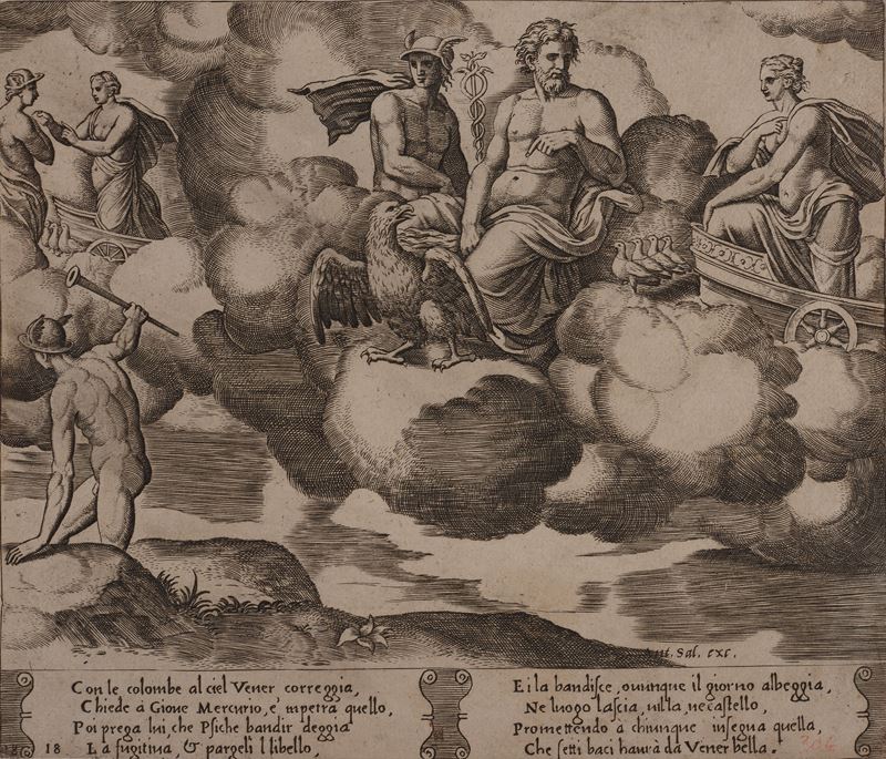 Maestro del Dado - Venere Chiedere Vendetta a Giove e Mercurio