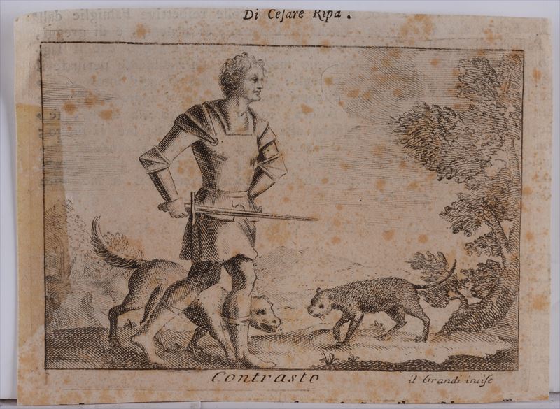 Carlo Grandi - Contrasto: Uomo con Spada e Animali Selvatici