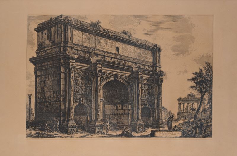 Giovanni Battista Piranesi - L'arco di Settimio Severo
