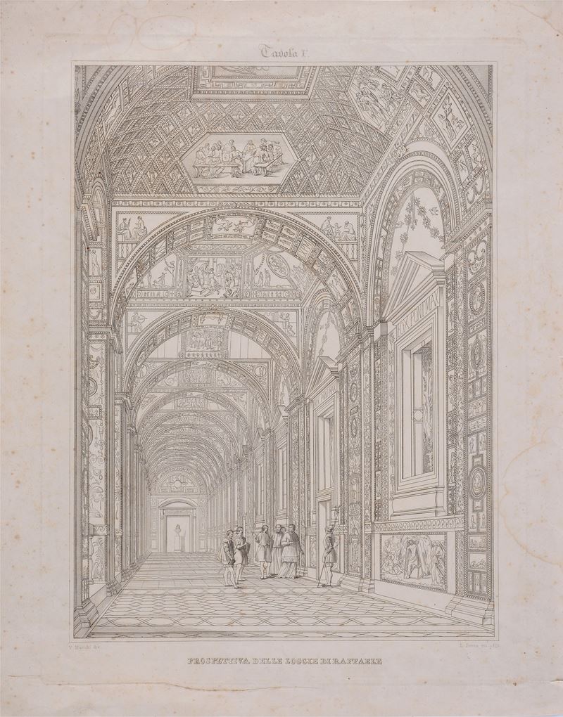 Luigi Penna - Prospettiva delle Logge di Raffaello